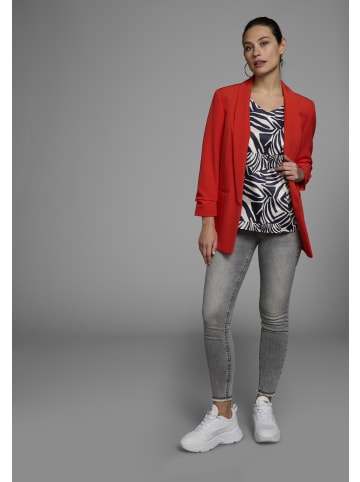Laura Scott Shirtbluse in weiß-navy-animal