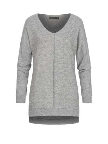 Cloud5ive Cloud5ive Oversized Sweater V-Neck Pullover in grey melange