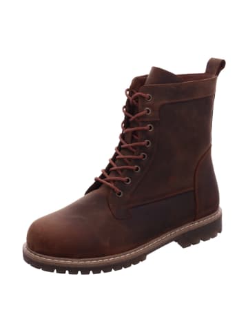 Esgano Damenschnürrstiefel kalt flach  in  Braun