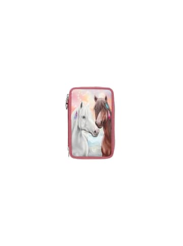 Miss Melody Federtasche 3 Fach LED mit Pferdemotiv, 6-12 Jahre