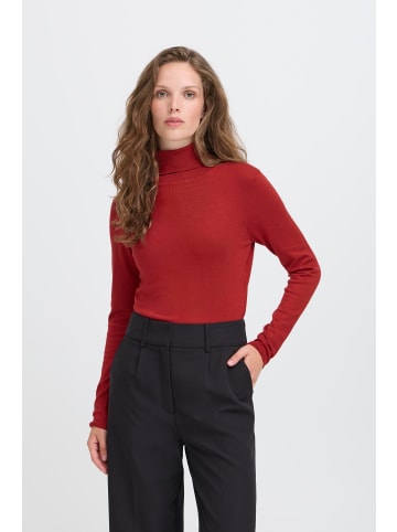 ICHI Langarm IHMAFA Tight fit in Red Dahlia