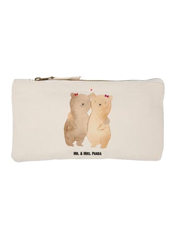 Mr. & Mrs. Panda Schminktasche Bären Schwestern ohne Spruch in Weiß