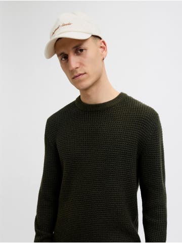 Jack & Jones Baseball Cap in Antique White