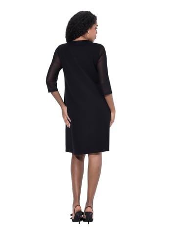 Ulla Popken Midikleid in schwarz