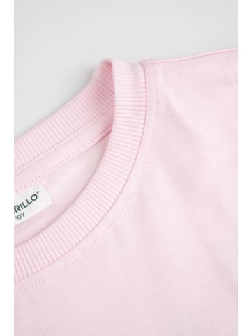 Coccodrillo Baumwoll-T-Shirt mit kurzen Ärmeln in rosa