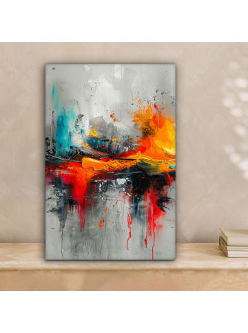 MuchoWow Poster mit Leiste Abstrakte Kunst Explosion (BxH)