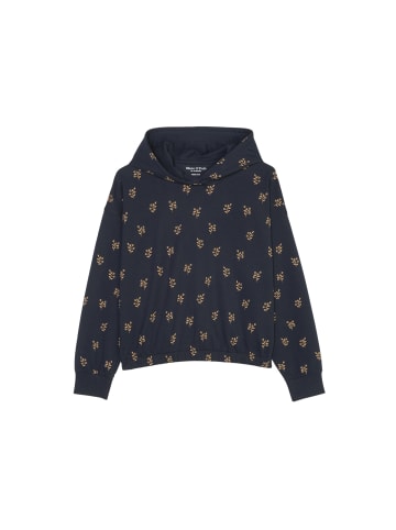 Marc O'Polo KIDS-GIRLS Hoodie in DEEP BLUE SEA AOP