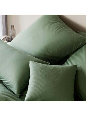 Elegante Bettwäsche Cord in pistazie