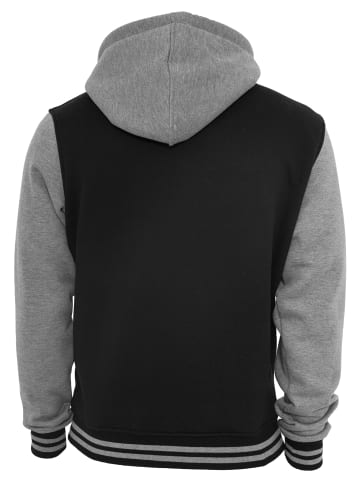 Urban Classics Zip-Kapuzenpullover in blk/gry