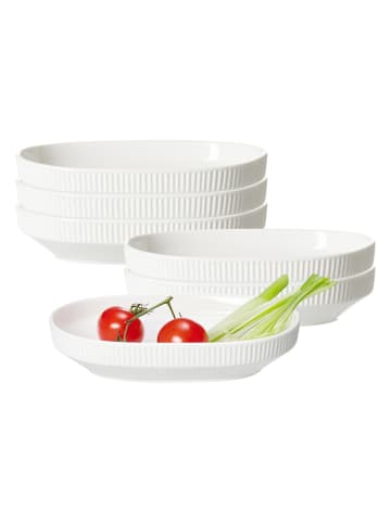 Ritzenhoff & Breker 6er Set Servierschalen Kelly 18 x 13 cm weiß in weiß