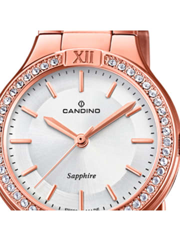 Candino Analog-Armbanduhr Candino Casual roségold, silber mittel (ca. 31mm)