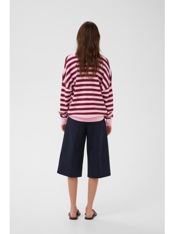 InWear Strickpullover FosterIW Relaxed fit in PINK/ZINFANDEL STRIPE