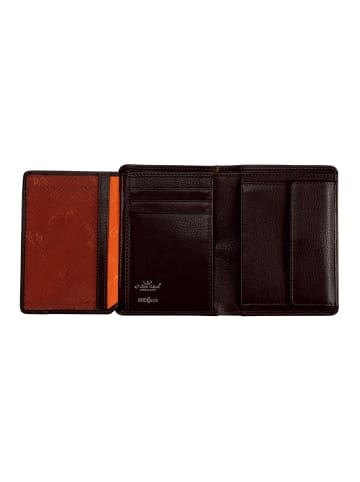 Golden Head Capri Geldbörse RFID Schutz Leder 9 cm dunkelbraun