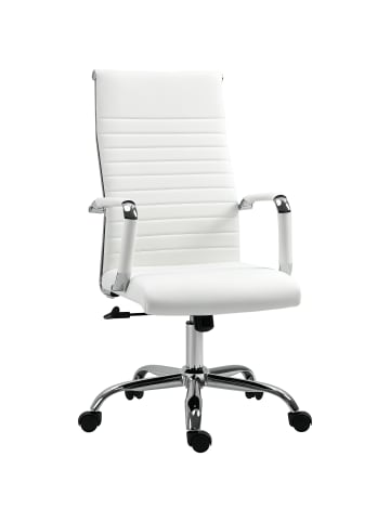 Vinsetto Bürostuhl-54B x 62T x 104-114H cm-Weiß