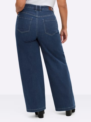 sheego Jeans in blue-stone-washed