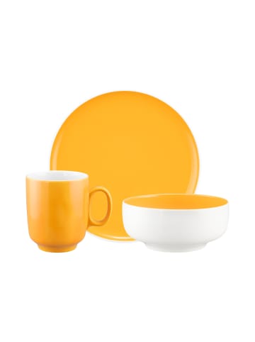 Seltmann Weiden 18-tlg. Frühstücks-Set Sento Home Pure Colors in in Mango Orange