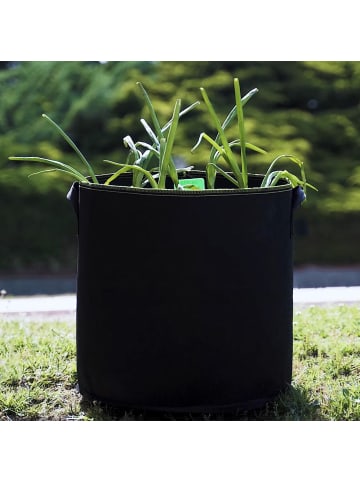 Praknu Hochbeet Pflanzsack Groß 2x 190L aus Vliesstoff - Mit Pflanzenstecker