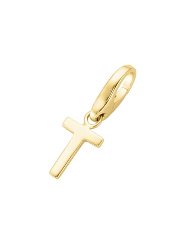 Giorgio Martello Milano Charm Buchstabe T in Gold