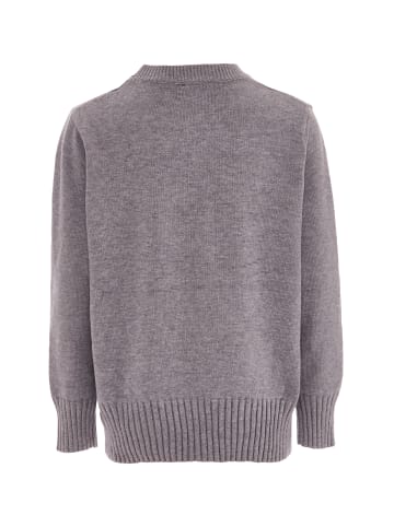 caissa Strickpullover in Hellgrau Melange