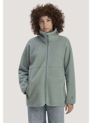 Hessnatur Wollfleece Jacke in mattgrün
