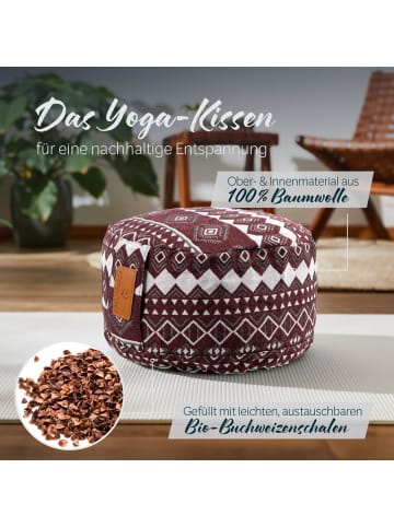 Lumaland #DoYourYoga  Yoga-Kissen Vishnu - gefüllt mit Bio-Buchweizenschalen - Rund 30x3