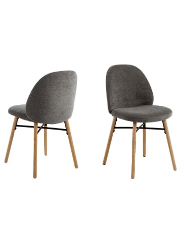 ebuy24 Esszimmerstuhl Sophia Grau 2er Set
