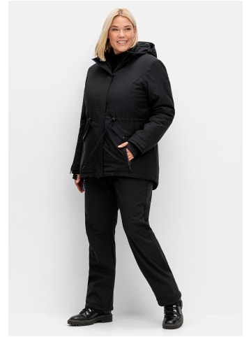 sheego Outdoorjacke in schwarz