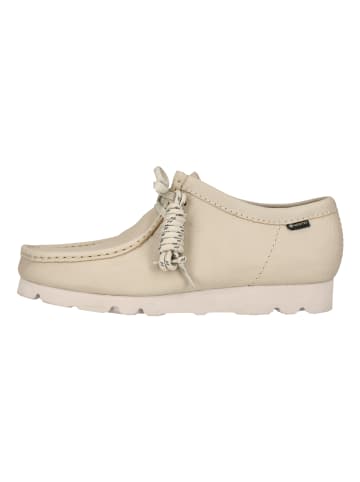Clarks Schnürschuhe Wallabee GTX in 1255 White Leather