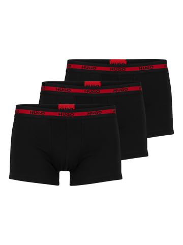 HUGO Boxershort 3er Pack in Schwarz