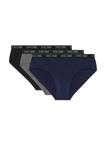 HOM Mini Slip / Unterhose Boxerlines in Black / Navy / Grey