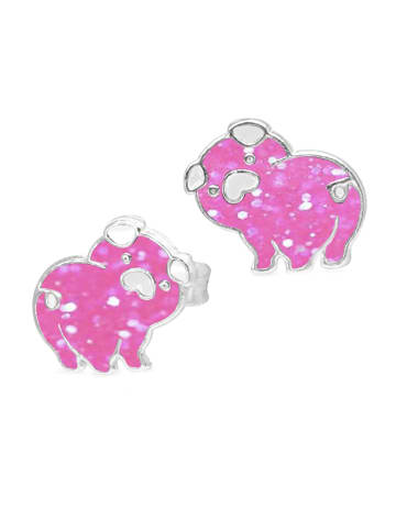 schmuck23 Silber-Ohrringe Schwein 0,7 cm x 0,8 cm