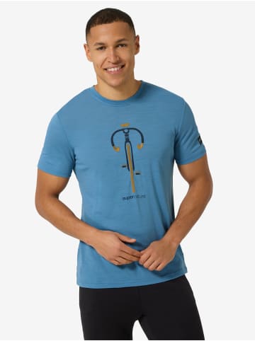 super.natural VINTAGE BIKE TEE in blau