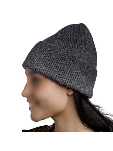 Buff Knitted Beanie Marin in Grau