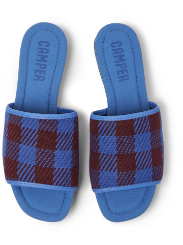 Camper Sandalen " Twins " in Blau / Burgund