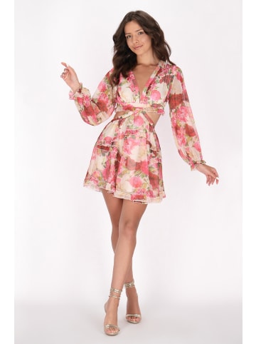 faina Damen Kleid in Pink Mehrfarbig