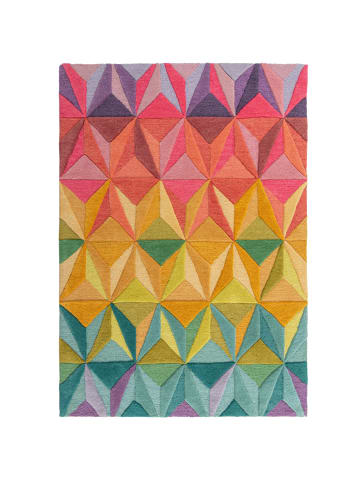 KADIMA DESIGN Luxus-Handgetufteter Wollteppich in Multifarben