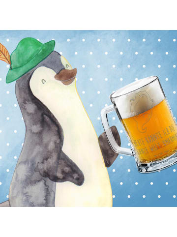 Mr. & Mrs. Panda Bierglas Otter Umarmen mit Spruch in Transparent