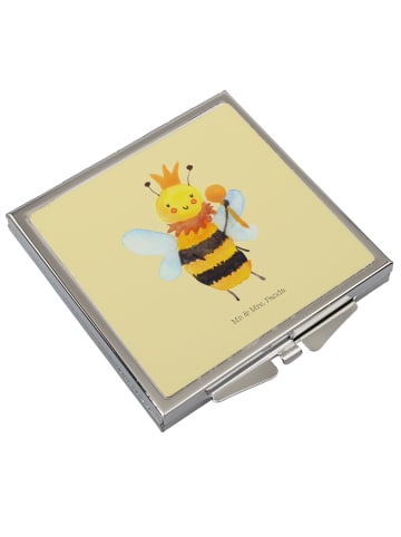 Mr. & Mrs. Panda Handtaschenspiegel quadratisch Biene König ohne... in Gelb Pastell