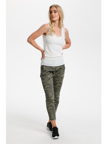 Cream Jerseytop Vanessa Slim fit in Chalk