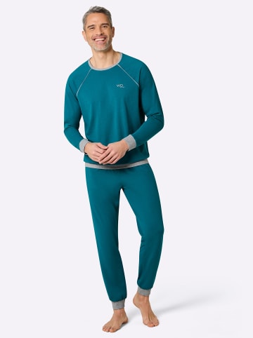 WITT WEIDEN Schlafanzüge in marine + aquapetrol