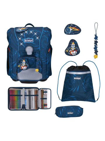 Scout Scout Micro Schulranzen-Set 4 teilig LED Rocket Rider