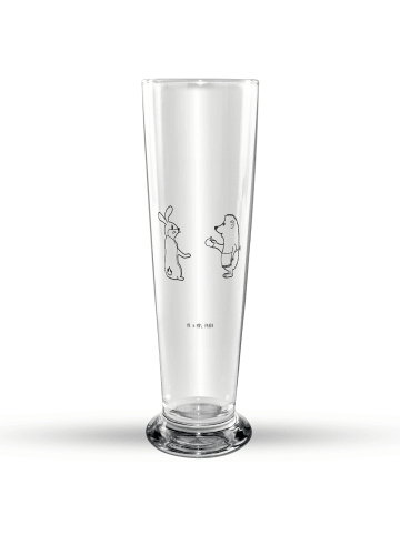 Mr. & Mrs. Panda Bierglas Hase Igel ohne Spruch in Transparent
