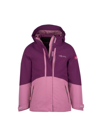 Trollkids 3 in 1 Jacke Skanden in mulberry/orchid