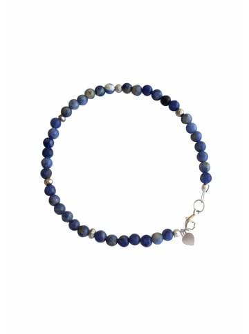 Gemshine Armband Lapis Lazuli in silver coloured