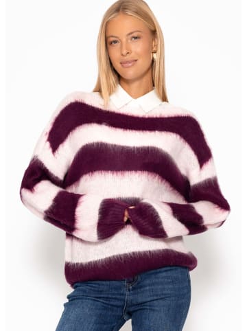 SASSYCLASSY Gestreifter Pullover in Lila