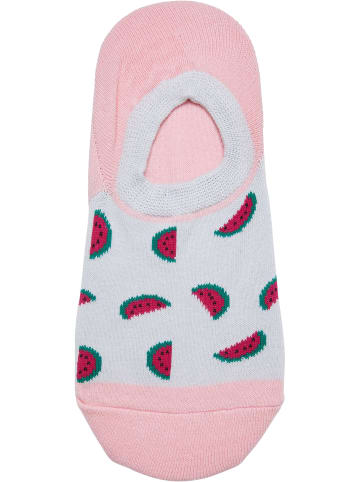 Urban Classics Urban Classics Unisex Recycled Yarn Invisible Summer Socks 4-Pack in multicolor