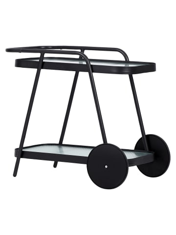 ebuy24 Servierwagen Steam Schwarz 73 x 70 cm