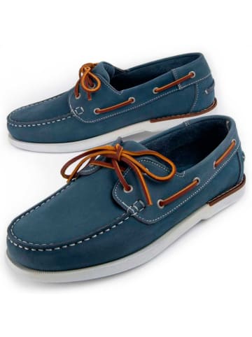 Purapiel Mokassins Weiß Nautical Puranautic11 in Blau