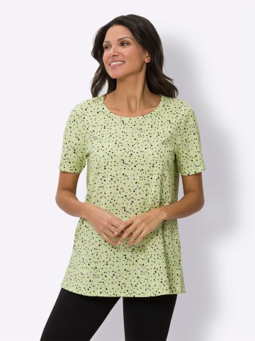 Sieh an! Longshirt in pistazie-bedruckt