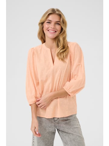 Kaffe Langarm-Bluse KAjollia in Peach Nectar